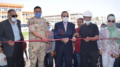 محافظ شمال سيناء يفتتح منشآت ومشروعات إنتاجية بجامعة العريش