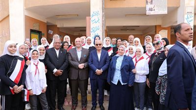 وزير التربية والتعليم ومحافظ بني سويف يتفقدان سير العملية التعليمية بالمحافظة
