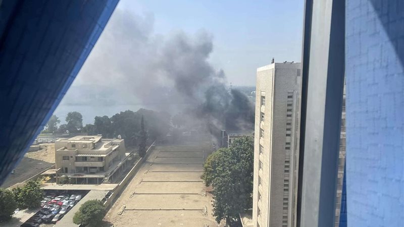 حريق اكاديمية السادات
