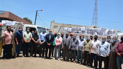 محافظ القليوبية يشهد توزيع 6100 كرتونة سلع غذائية على الأسر الأكثر احتياجا