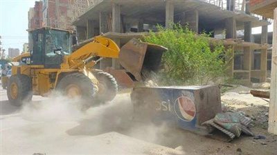 رفع وإزالة 642 حالة إشغال طريق خلال حملة مكثفة بشوارع مدينة بني سويف