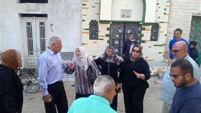 إزالة المباني المخالفة التي تعوق حركة الشوارع بأحياء المنصورة