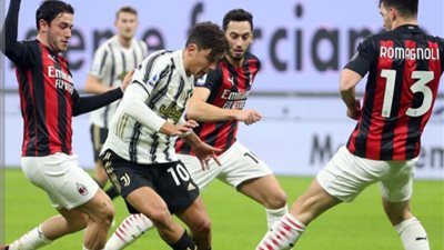 قمة نارية بين ميلان ويوفنتوس في الدوري الإيطالي