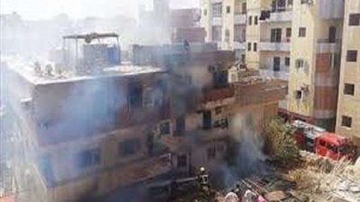 الحماية المدنية تنجح في إخماد حريق داخل عقار سكني بمنطقة المطرية