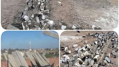 إزالة 11 حالة تعدي بإجمالي مساحة 1227 م2 بنطاق 4 مراكز بالبحيرة