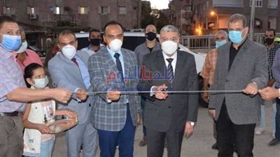 افتتاح كوبري المنصورة القديم وميدان المحطة بعد تطويرهما بالمنيا