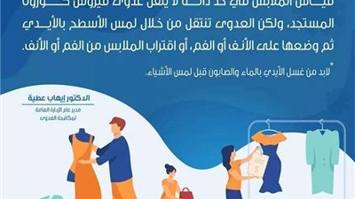 الصحة توضح كيفية نقل عدوى كورونا عند قياس الملابس