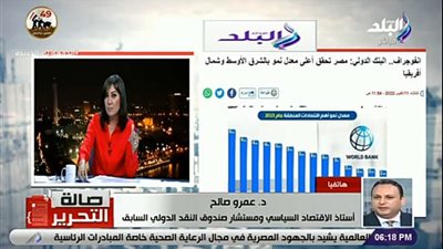 أستاذ اقتصاد سياسي: مصر تحقق اعلي معدل نمو بالشرق الاوسط و شمال افريقيا