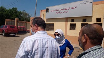 نائب محافظ القليوبية تتفقد المحطة الوسيطة بمدينة طوخ