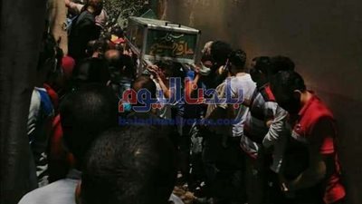 تشييع جنازة محمد علوش لاعب كرة القدم بنادي طنطا
