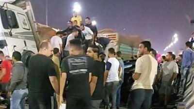 عمل تحليل مخدرات لسائق تريلا الدائري المتسبب بوفاة وإصابة 7 ودهس 9 سيارات