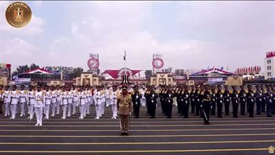 حضور أبطال مصر الحاصلين على ميداليات دولية حفل تخرج طلبة الكليات العسكرية