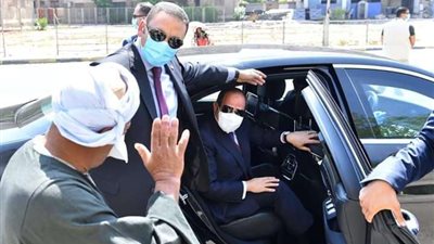 الرئيس السيسي يتفقد عدد من المشروعات بمدينة نصر