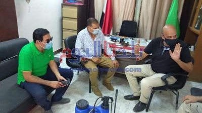 وكيل الرياضة بالجيزة يتفقد مراكز الشباب بالصف لمتابعة إجراءات كورونا