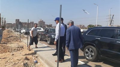 محافظ القليوبية يتابع أعمال تجميل حديقة ربط محور مصر الجديدة بطريق شبرا بنها
