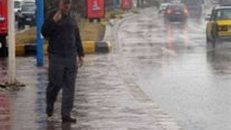 سقوط الأمطار في الإسكندرية