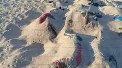 العثور على جثة شخص مدفون في الصحراء بالجيزة