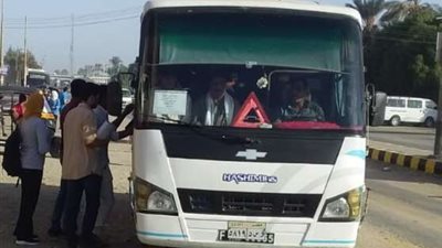 لاستيعاب كثافة الحركة.. دعم موقف سيارات الأجرة بالواسطي بعدد من أتوبيسات للنقل الجماعي