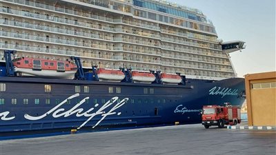 ميناء سفاجا البحرى يستقبل السفينة MIEN SCHIFF66 وعلى متنها 2182 سائحا