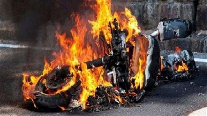 حريق 3 دراجات بخارية