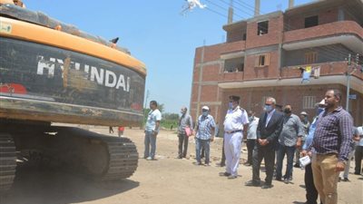 حملة مكبرة لإزالة المباني المخالفة على الأراضي الزراعية والري بالقليوبية