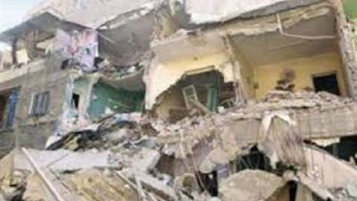 انتشال جثة طفلة من أسفل أنقاض منزل منهار بقنا