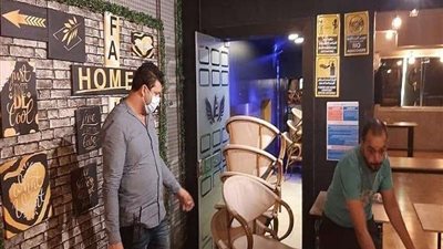 بالصور.. الجيزة ترفع 1225 حالة إشغال إغلاق وتشميع مقاهي تُقدم الشيشة