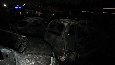 التضامن: تدخل عاجل لإنقاذ المصابين في انفجار خط البترول بالطريق الصحراوي