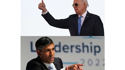 في أول اتصال.. بايدن وسوناك يتفقان على أهمية دعم أوكرانيا ومحاسبة روسيا