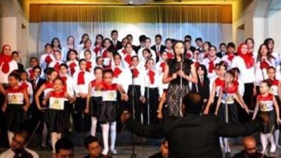 أطفال وشباب تنمية المواهب فى حدوتة مصرية على مسرح النافورة