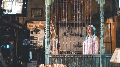 عايدة الأيوبي بجانب ماجد المصري وآدم شرقاوي في 