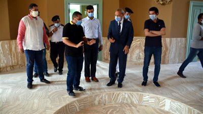 محافظ القليوبية يتفقد أعمال ترميم قصر محمد علي الأثري بشبرا الخيمة