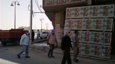 غلق وتشميع جراج محول لمحل بيع مطابخ بكورنيش نيل بني سويف