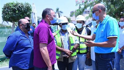بالصور.. الخطيب يطمئن على أعمال تطوير منشآت فرع مدينة نصر