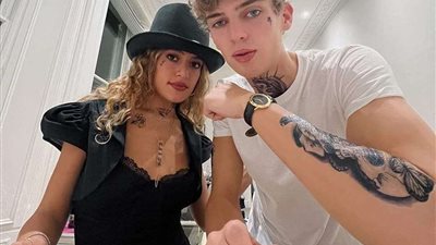 ابنة عمرو دياب تحتفل بالهالوين مع صديقها في لندن