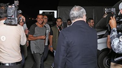 عمرو دياب يتصدر تريند توتير بسبب تسريب مقطع فيديو مع دينا الشربيني