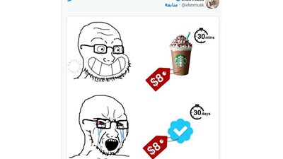 كيف رد إيلون ماسك باستفزاز على منتقدي دفع 8 دولارات لتويتر مقابل العلامة الزرقاء؟