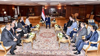 الرئيس السيسي يستقبل المدير التنفيذي لصندوق النقد الدولي بشرم الشيخ