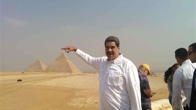 محافظة الجيزة تشارك في استقبال الرئيس الفنزويلي وزوجته
