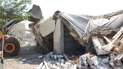 إزالة 15 حالة تعدٍ على أملاك الدولة في كفر شكر