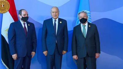 السيسي وجوتيريش يستقبلان الأمين العام لجامعة الدول العربية على هامش كوب 27