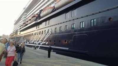 ميناء الإسكندرية يستقبل السفينة السياحية 