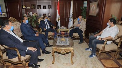محافظ بنى سويف يلتقى مدير الأمن الجديد