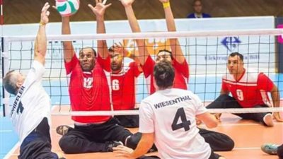 أبطال مصر يعبرون لنصف نهائي بطولة العالم للكرة الطائرة جلوس بعد اكتساح الألمان