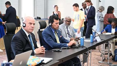 وزير الشباب يشارك بجلسة «حوار بين الأجيال حول سياسات التكيف والمرونة والخسارة والضرر»