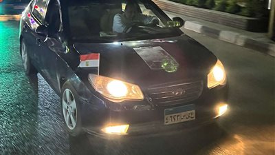 بأعلام مصر.. سيارات تجوب شوارع طنطا دعما للدولة المصرية