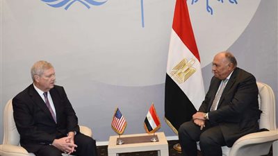 الوزير سامح شكري رئيس COP27 يستقبل وزير الزراعة الأمريكي