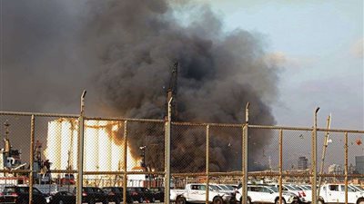 شاهد.. صور الانفجار بالعاصمة اللبنانية بيروت