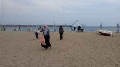 تكثيف حملات تنظيف الشواطئ من المواد البلاستيكية بالإسكندرية