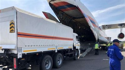 على متنها مختبر كورونا.. وصول أول طائرات وزارة الطوارئ الروسية الخمس إلى لبنان